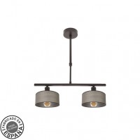 Distribuidor - Lâmpadas Diversas | Lâmpadas Modernas | LAMPARA GILDA 2XE14 MARRON REGX43X14 CM Ref: 190352002